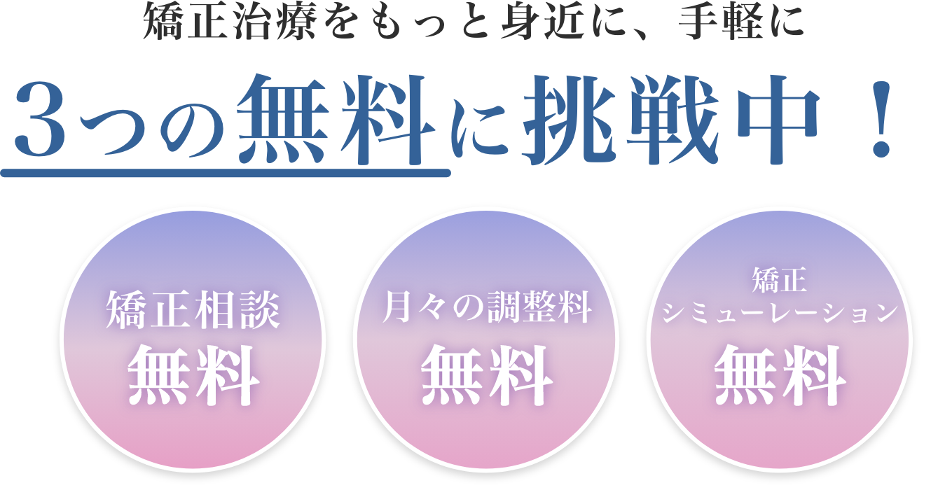 3つの無料に挑戦中